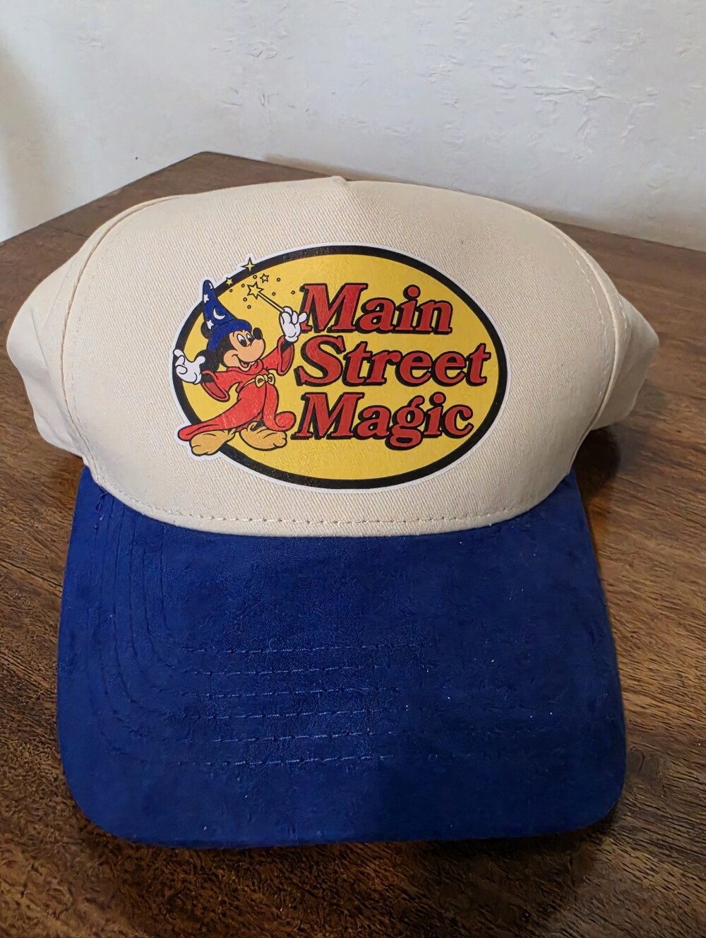 Main Street Magic Graphic Cap - Cream & Navy